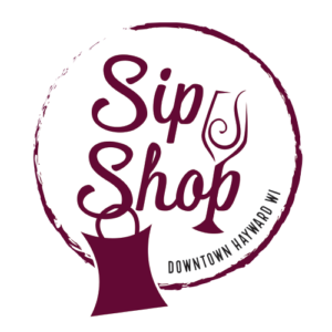 Sip & Shop Downtown Hayward WI Logo (Copyright HBID Downtown Hayward WI) 