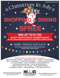 Christmas in July Raffle Info - WIN Shopping & Dining Spree