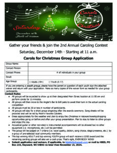 2024 Carols for Christmas Application