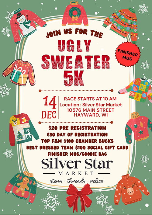 Ugly Sweater 5K Run Walk - Christmas in Hayward