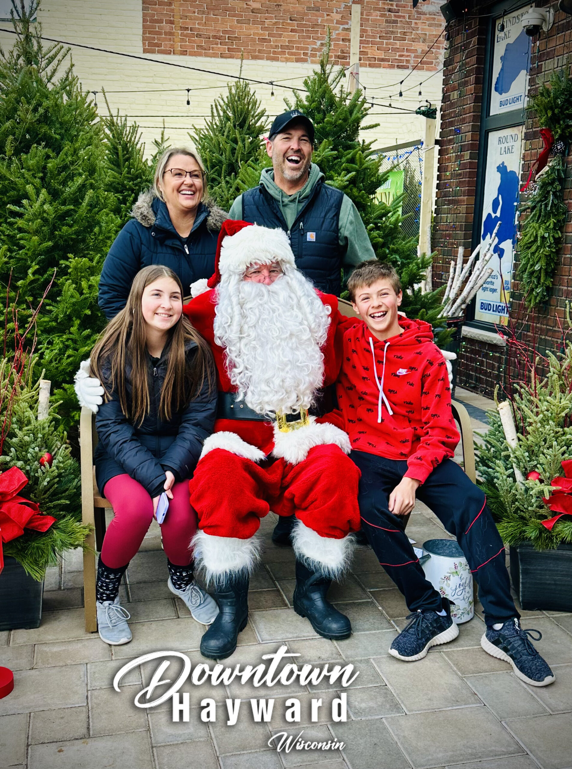 Visit with Santa in Downtown Hayward WI